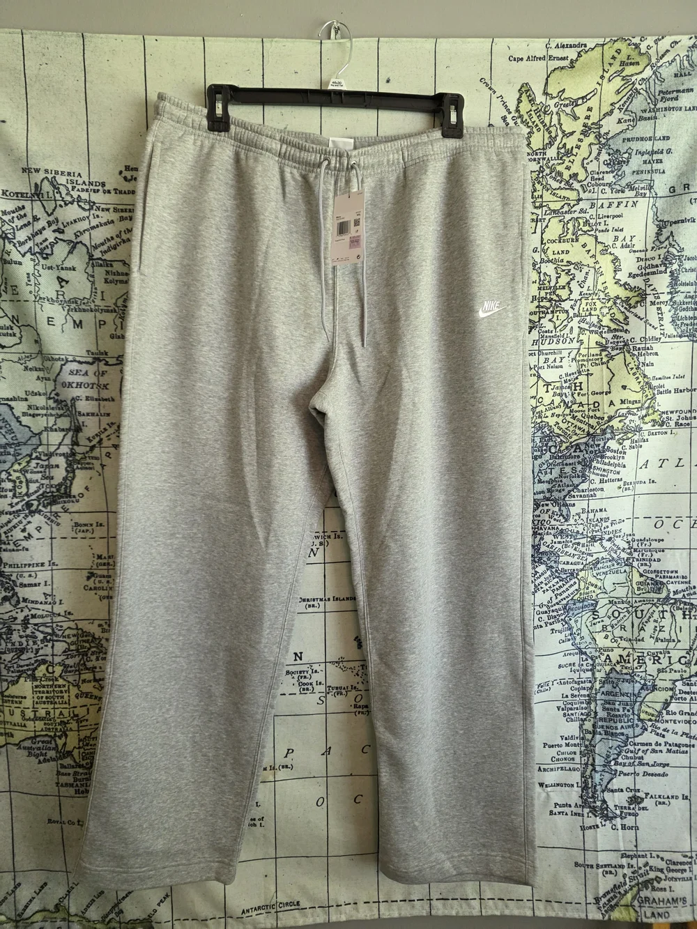 Nike Light Gray Sweatpants with Small Swoosh